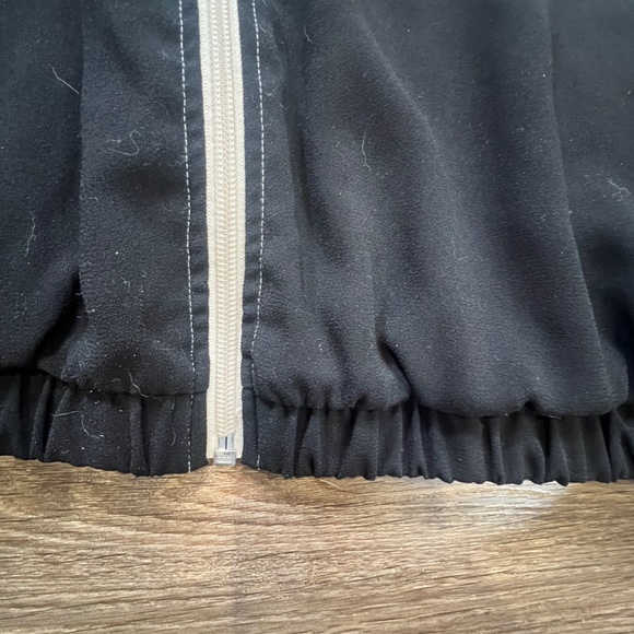 Adidas Orginials Moto Track Jacket Womens Sz Medium, Black/Linen, Lightweight - Picture 7 of 12